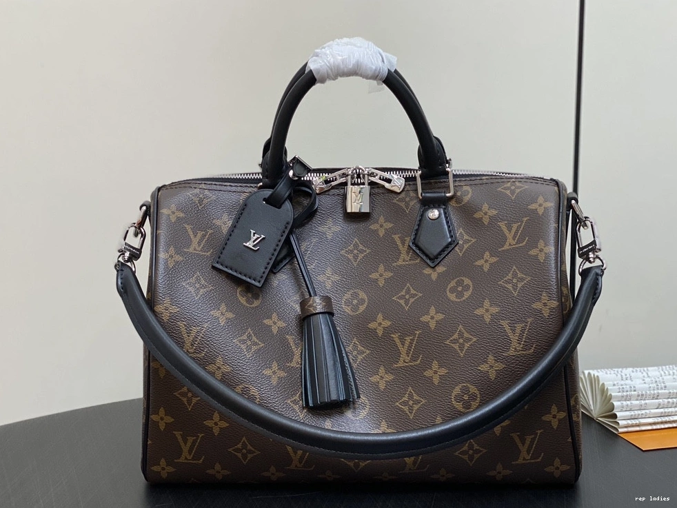 Cheap Vuitton Speedy Soft Louis 30 Dark 0821